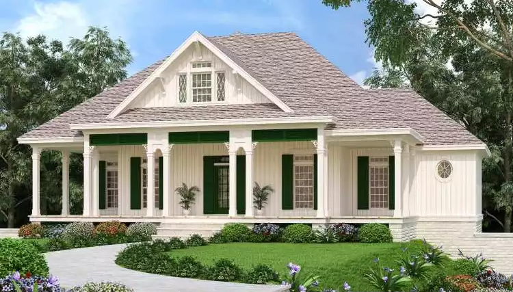 image of southern house plan 6077